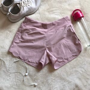 Scalloped Edge Workout Shorts | MPG
